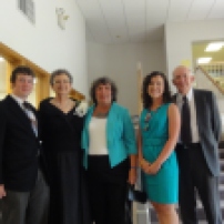 Our family with Aunt Gem before the wedding.
